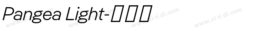 Pangea Light字体转换